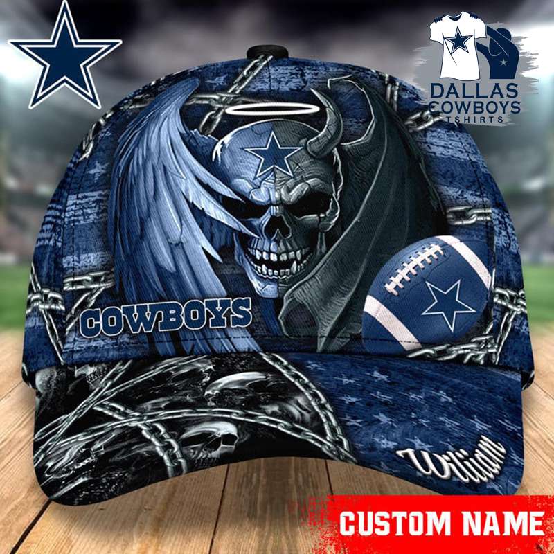 Dallas Cowboys-Personalized NFL Skull Cap V2-SPCAPA0109009 - Welo Gift